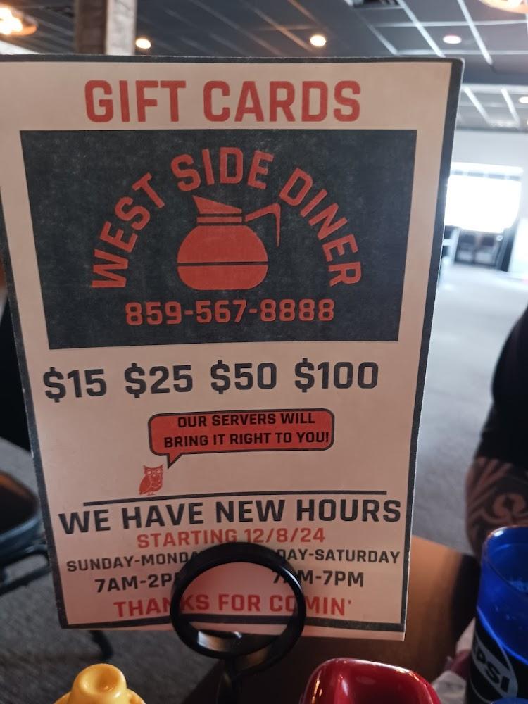 West Side Diner Menu image 4
